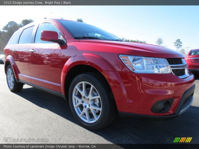 Bright Red / Black 2013 Dodge Journey Crew