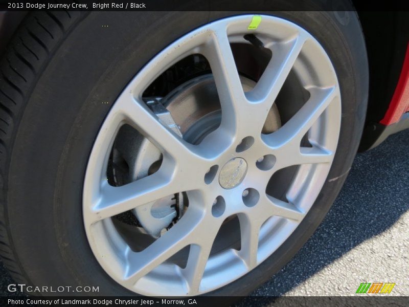 Bright Red / Black 2013 Dodge Journey Crew