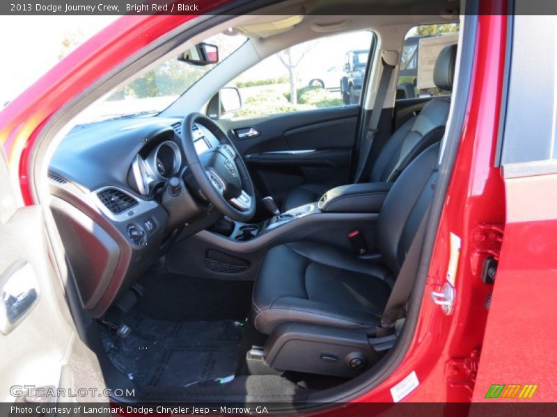 Bright Red / Black 2013 Dodge Journey Crew