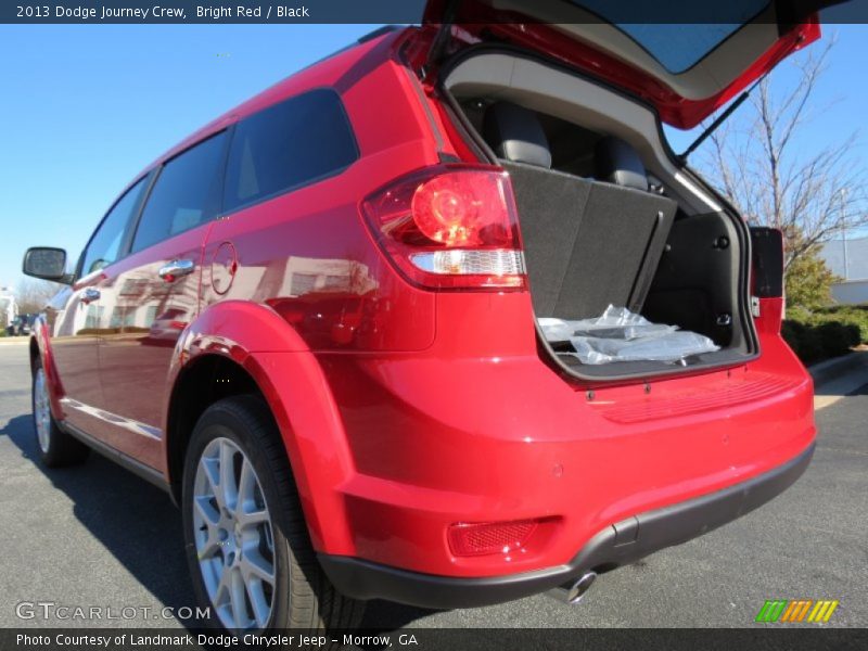 Bright Red / Black 2013 Dodge Journey Crew