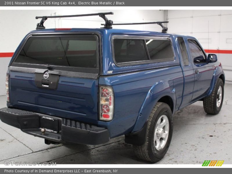 Electric Blue Metallic / Black 2001 Nissan Frontier SC V6 King Cab 4x4