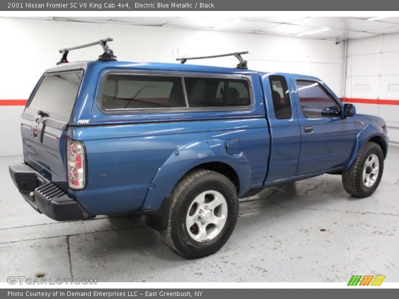 Electric Blue Metallic / Black 2001 Nissan Frontier SC V6 King Cab 4x4