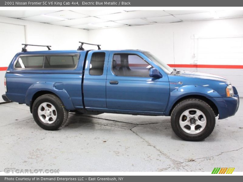 Electric Blue Metallic / Black 2001 Nissan Frontier SC V6 King Cab 4x4