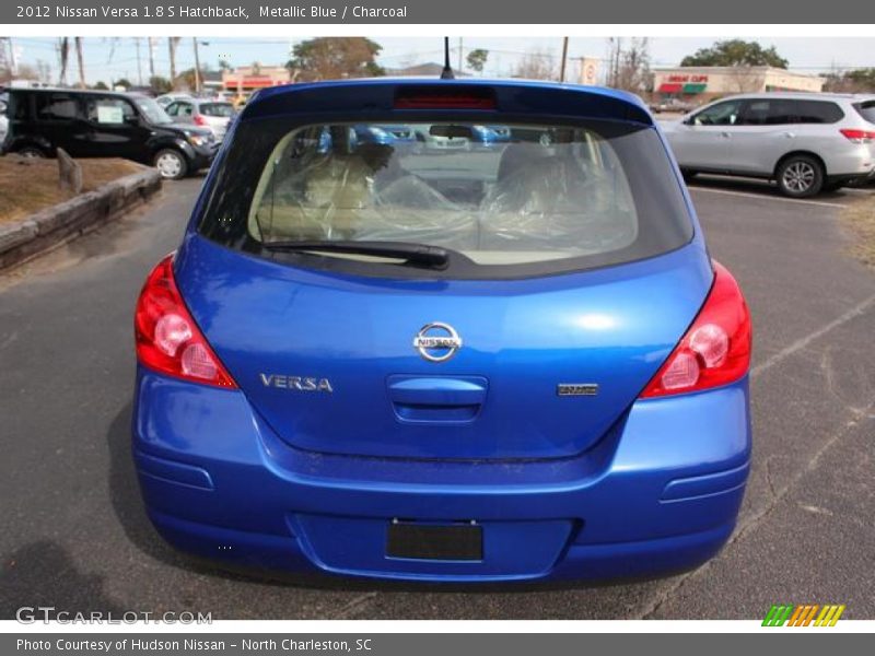 Metallic Blue / Charcoal 2012 Nissan Versa 1.8 S Hatchback