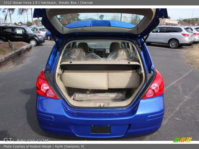 Metallic Blue / Charcoal 2012 Nissan Versa 1.8 S Hatchback