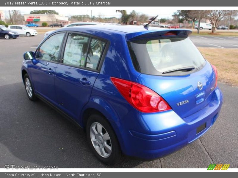 Metallic Blue / Charcoal 2012 Nissan Versa 1.8 S Hatchback