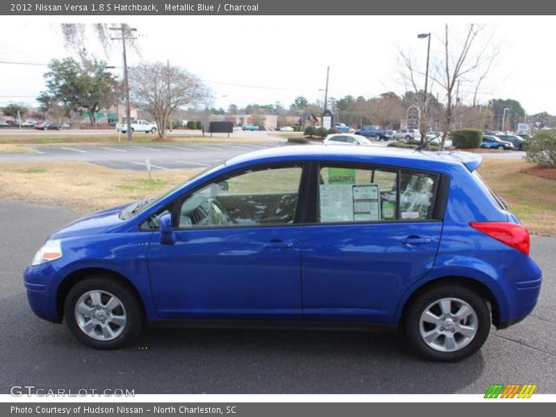 Metallic Blue / Charcoal 2012 Nissan Versa 1.8 S Hatchback