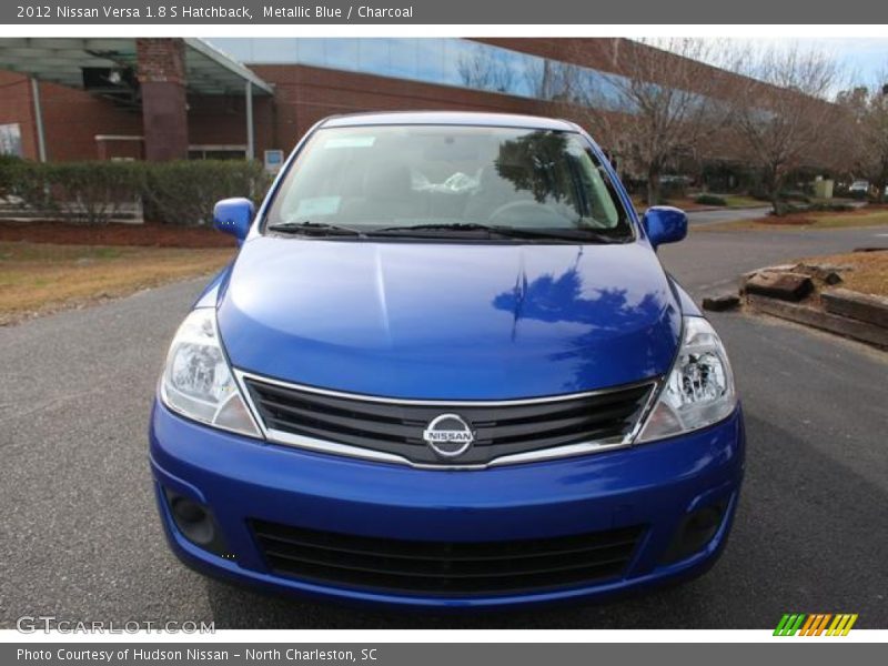 Metallic Blue / Charcoal 2012 Nissan Versa 1.8 S Hatchback