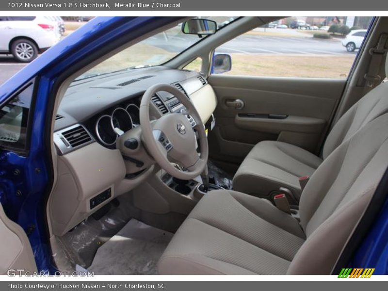 Metallic Blue / Charcoal 2012 Nissan Versa 1.8 S Hatchback