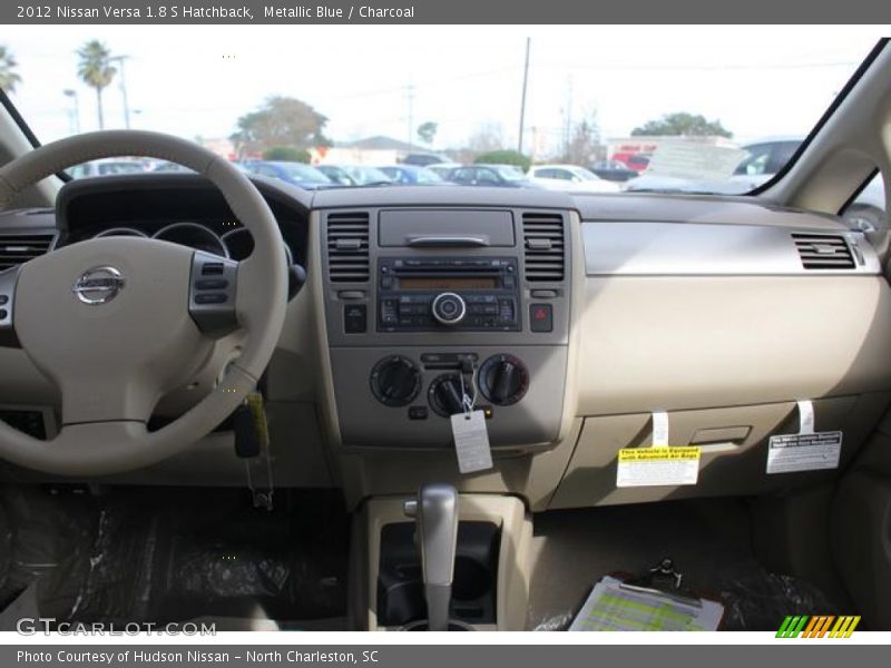 Metallic Blue / Charcoal 2012 Nissan Versa 1.8 S Hatchback
