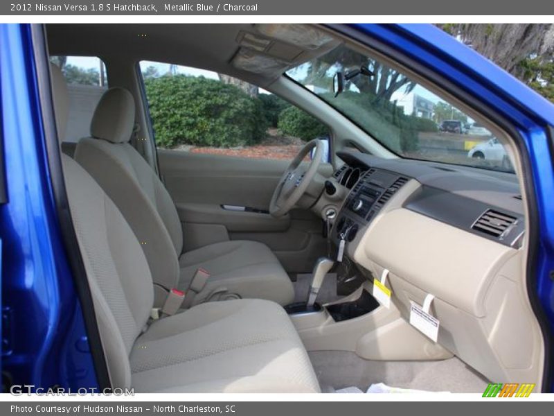 Metallic Blue / Charcoal 2012 Nissan Versa 1.8 S Hatchback