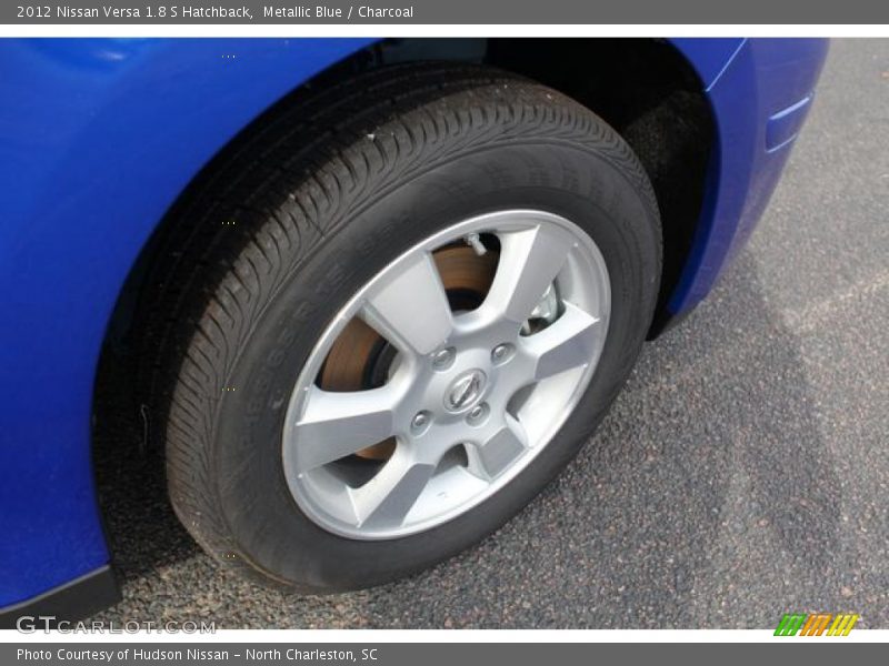 Metallic Blue / Charcoal 2012 Nissan Versa 1.8 S Hatchback