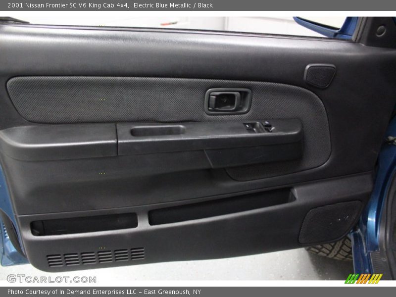 Electric Blue Metallic / Black 2001 Nissan Frontier SC V6 King Cab 4x4