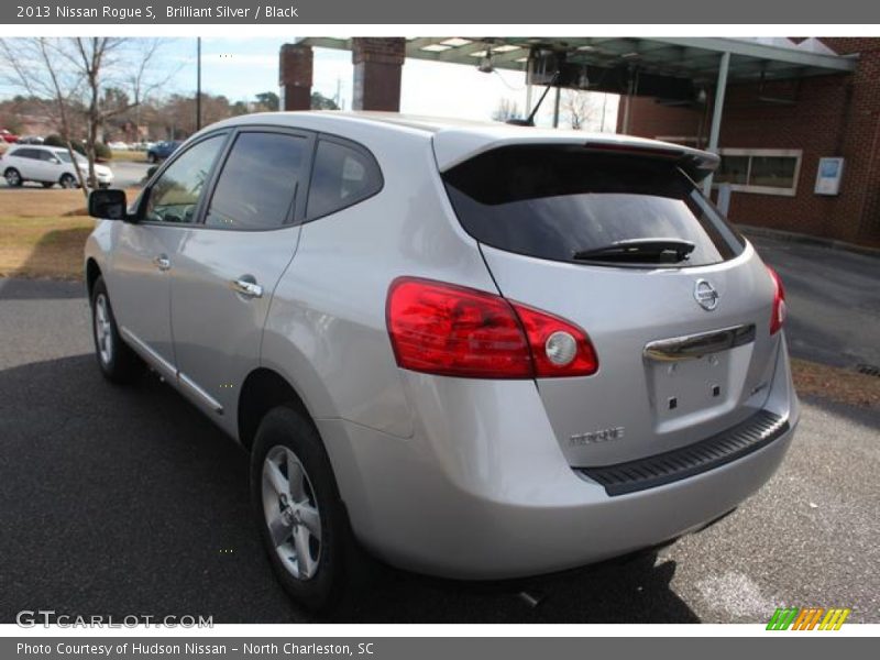 Brilliant Silver / Black 2013 Nissan Rogue S