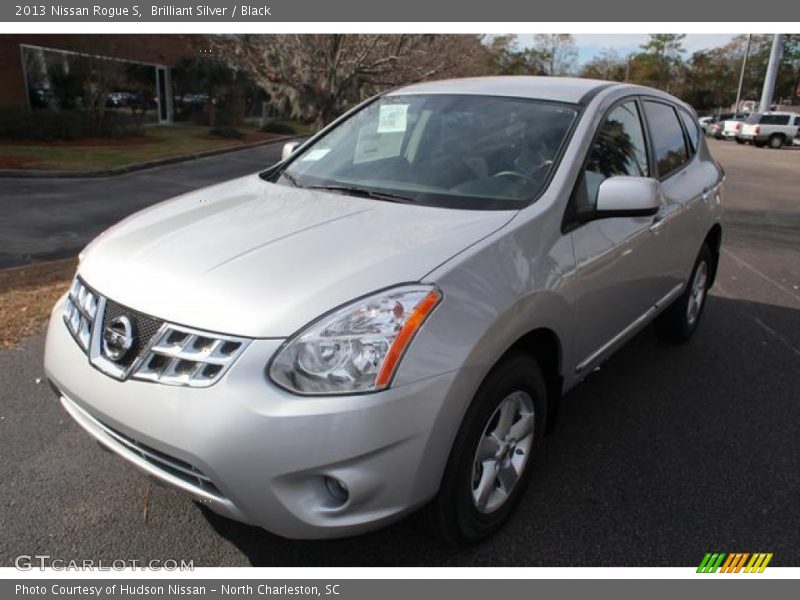 Brilliant Silver / Black 2013 Nissan Rogue S