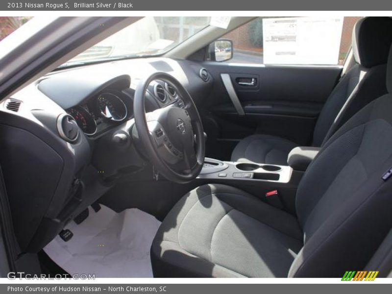 Brilliant Silver / Black 2013 Nissan Rogue S