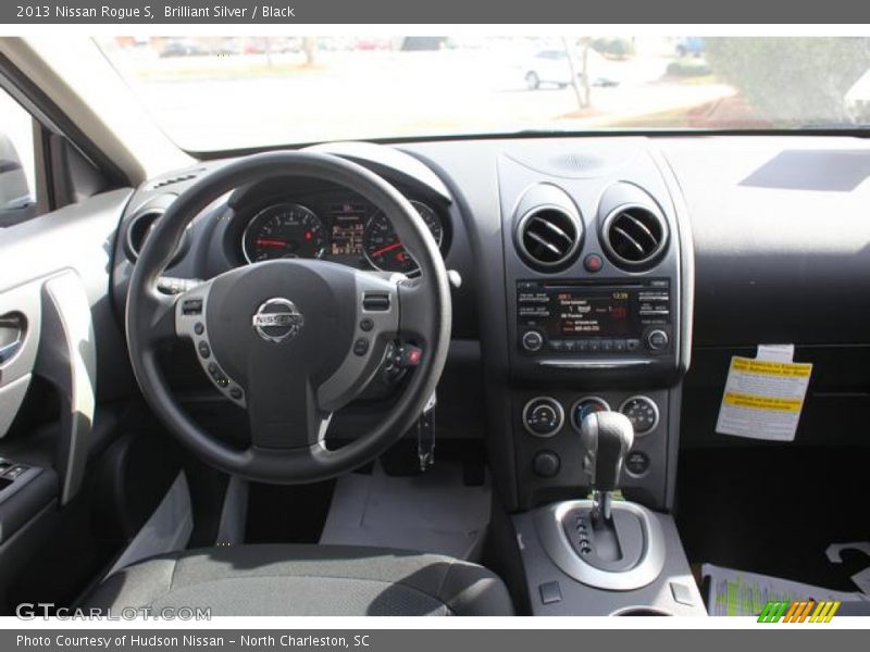 Brilliant Silver / Black 2013 Nissan Rogue S