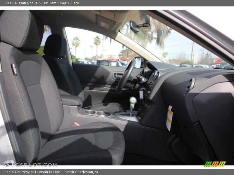Brilliant Silver / Black 2013 Nissan Rogue S