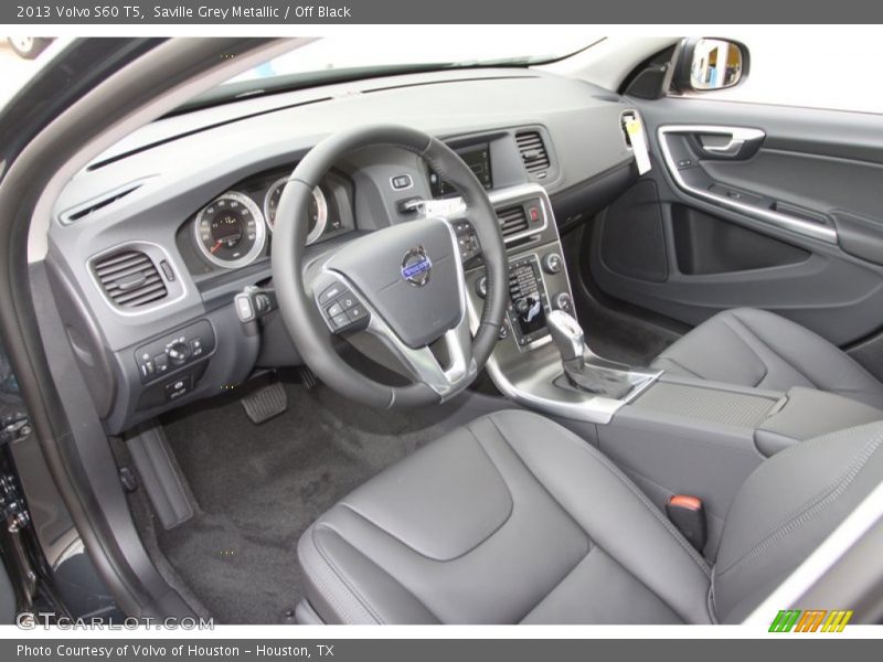 Saville Grey Metallic / Off Black 2013 Volvo S60 T5