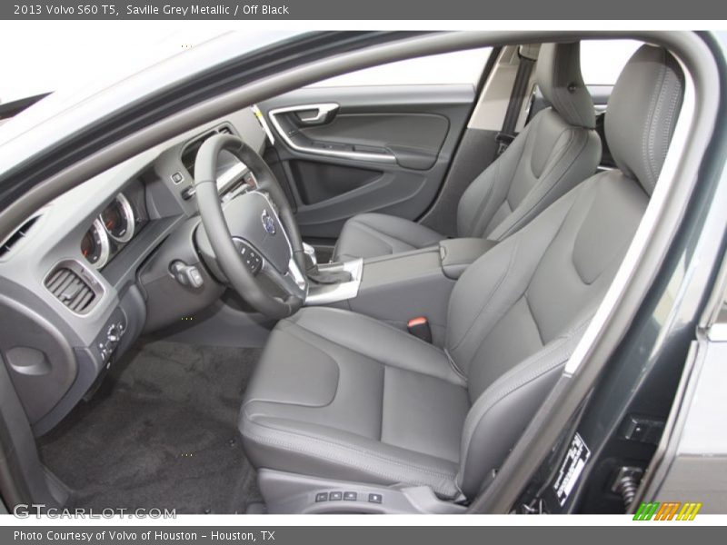 Saville Grey Metallic / Off Black 2013 Volvo S60 T5