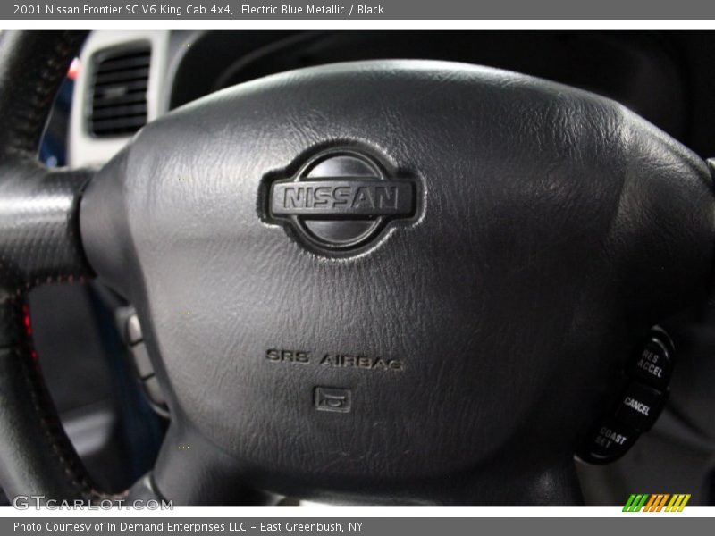 Electric Blue Metallic / Black 2001 Nissan Frontier SC V6 King Cab 4x4