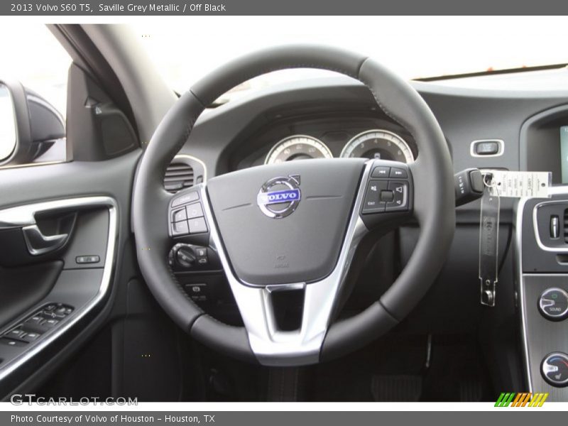 Saville Grey Metallic / Off Black 2013 Volvo S60 T5
