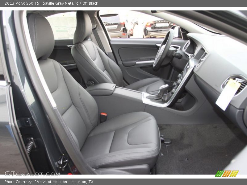Saville Grey Metallic / Off Black 2013 Volvo S60 T5