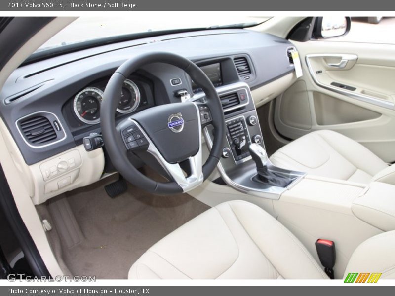 Black Stone / Soft Beige 2013 Volvo S60 T5