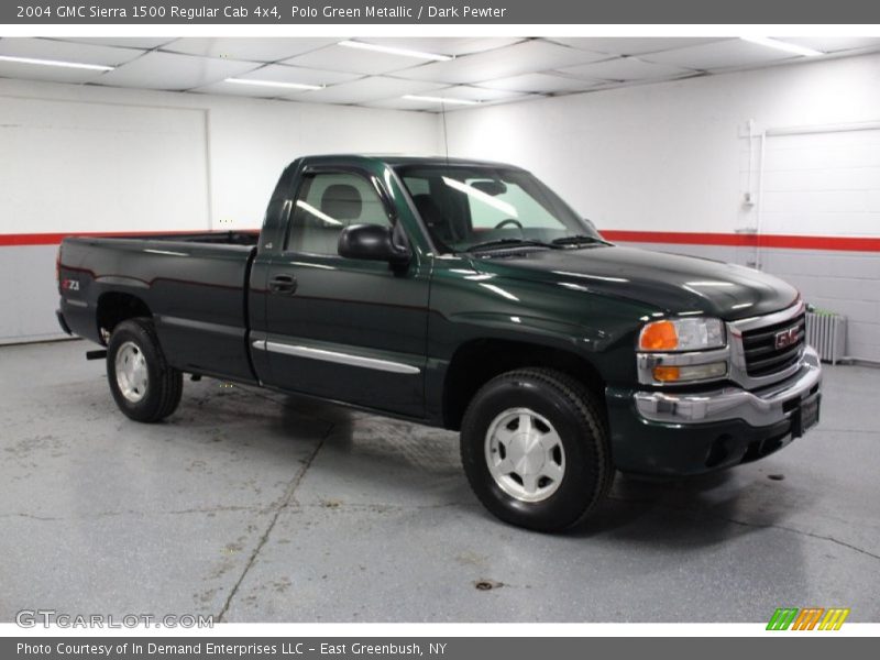 Polo Green Metallic / Dark Pewter 2004 GMC Sierra 1500 Regular Cab 4x4