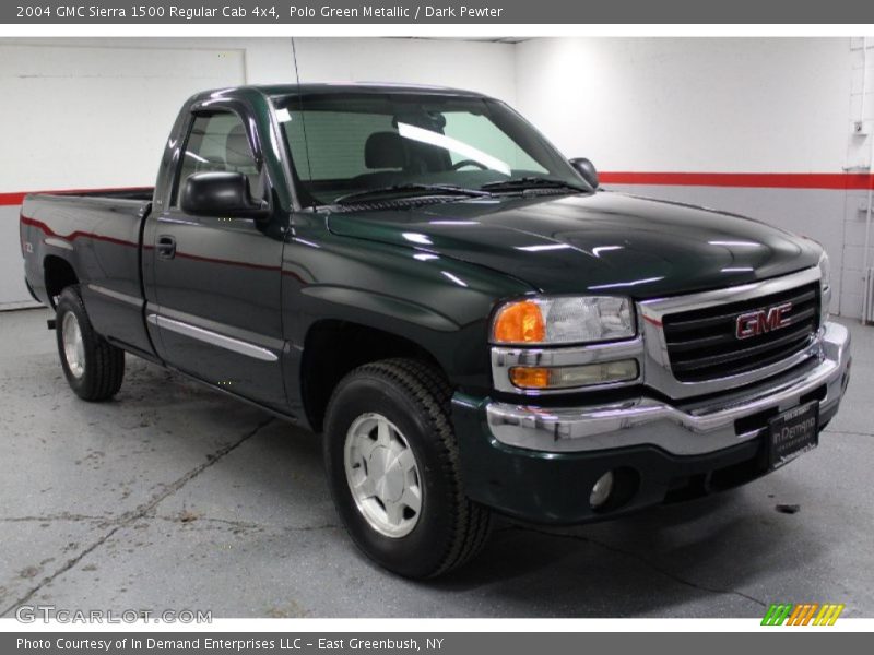 Polo Green Metallic / Dark Pewter 2004 GMC Sierra 1500 Regular Cab 4x4