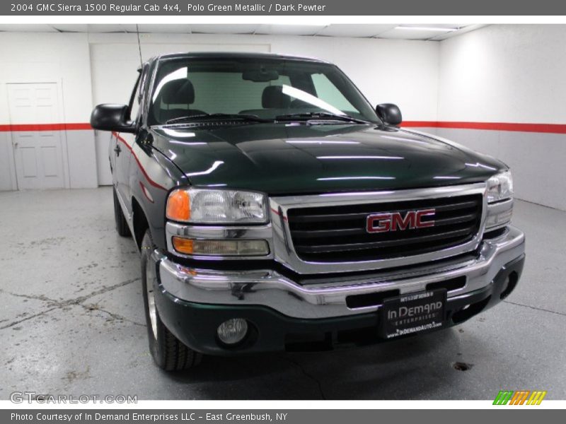 Polo Green Metallic / Dark Pewter 2004 GMC Sierra 1500 Regular Cab 4x4