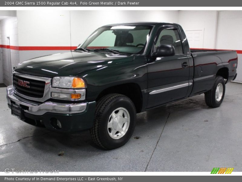 Polo Green Metallic / Dark Pewter 2004 GMC Sierra 1500 Regular Cab 4x4