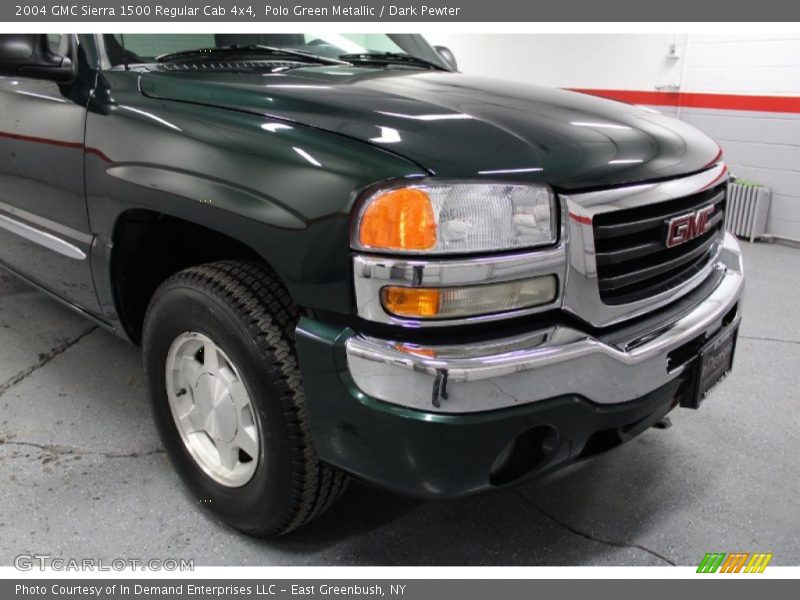 Polo Green Metallic / Dark Pewter 2004 GMC Sierra 1500 Regular Cab 4x4