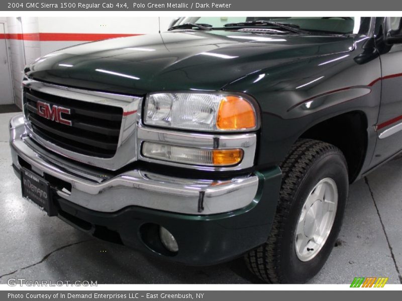 Polo Green Metallic / Dark Pewter 2004 GMC Sierra 1500 Regular Cab 4x4