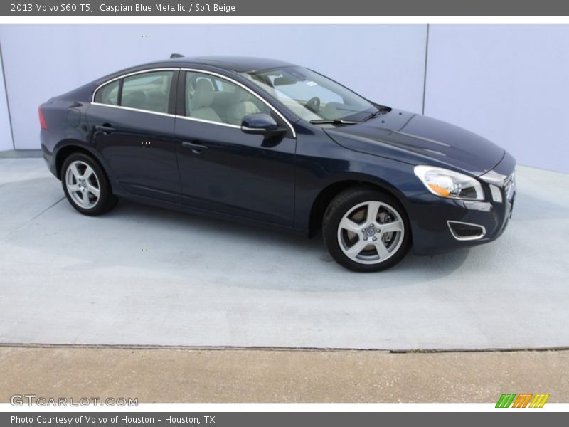Caspian Blue Metallic / Soft Beige 2013 Volvo S60 T5