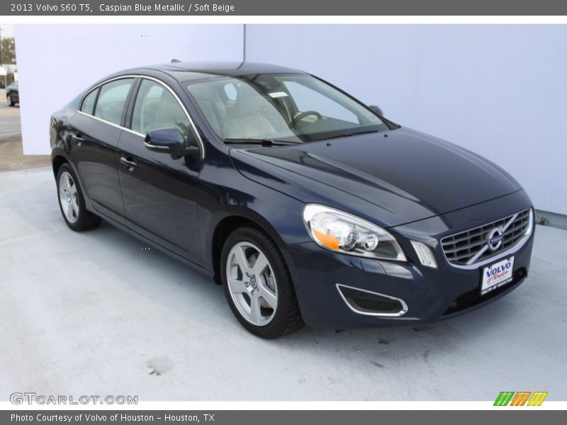 Caspian Blue Metallic / Soft Beige 2013 Volvo S60 T5