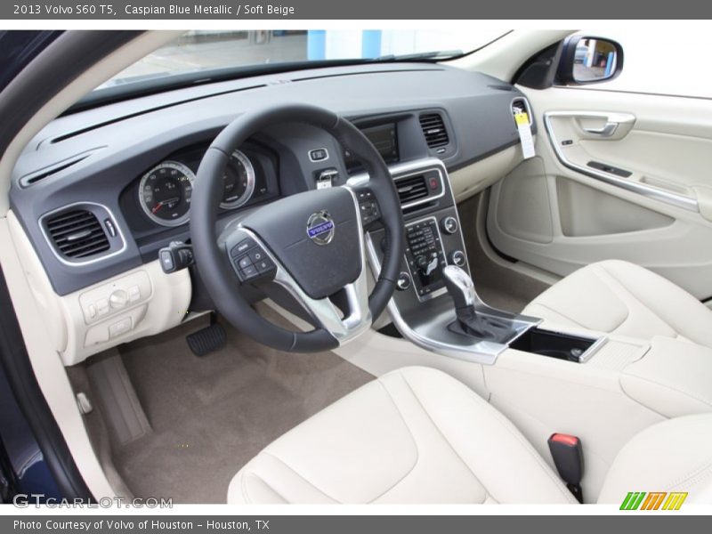 Caspian Blue Metallic / Soft Beige 2013 Volvo S60 T5