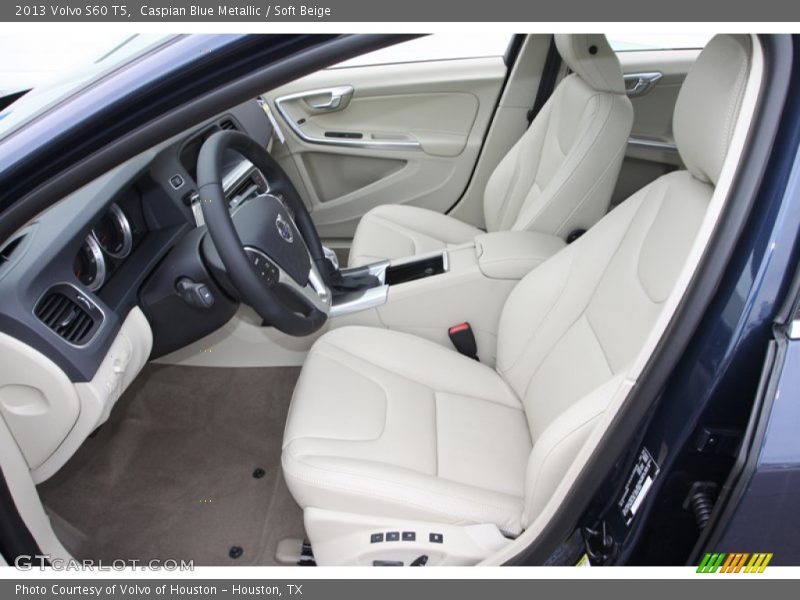 Caspian Blue Metallic / Soft Beige 2013 Volvo S60 T5