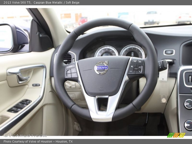 Caspian Blue Metallic / Soft Beige 2013 Volvo S60 T5