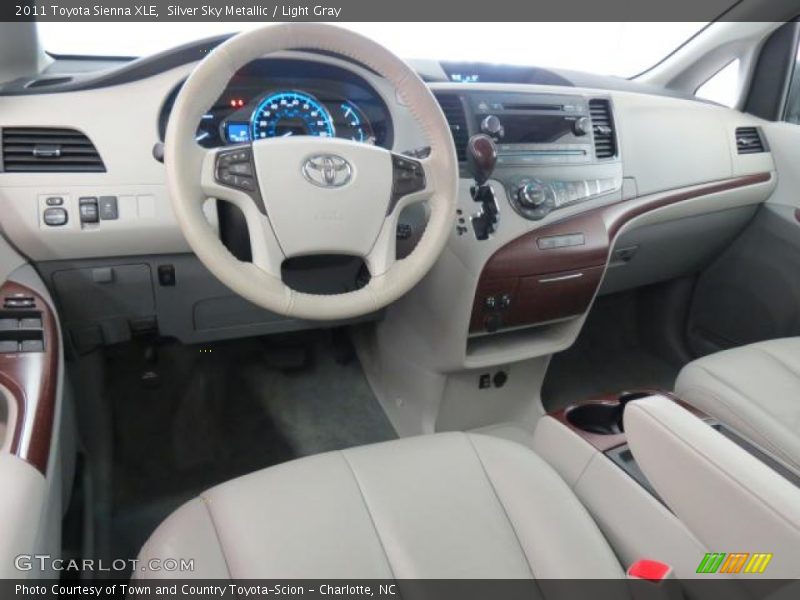 Silver Sky Metallic / Light Gray 2011 Toyota Sienna XLE