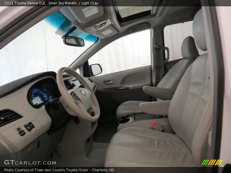Silver Sky Metallic / Light Gray 2011 Toyota Sienna XLE