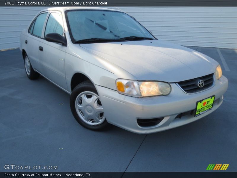 Silverstream Opal / Light Charcoal 2001 Toyota Corolla CE