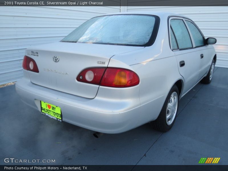 Silverstream Opal / Light Charcoal 2001 Toyota Corolla CE