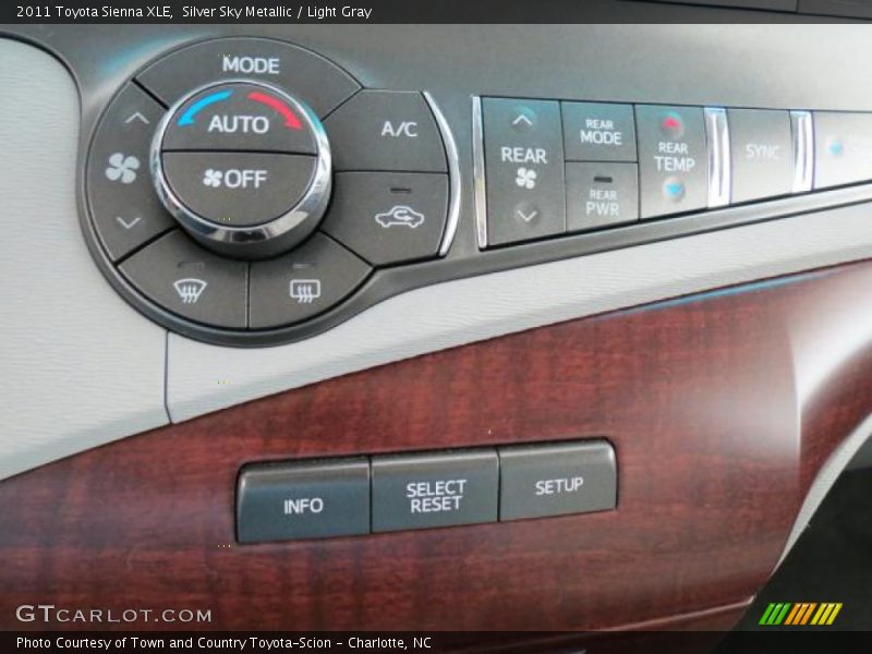 Silver Sky Metallic / Light Gray 2011 Toyota Sienna XLE