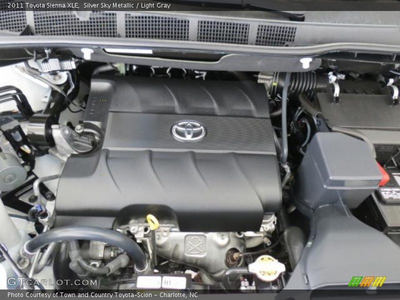Silver Sky Metallic / Light Gray 2011 Toyota Sienna XLE