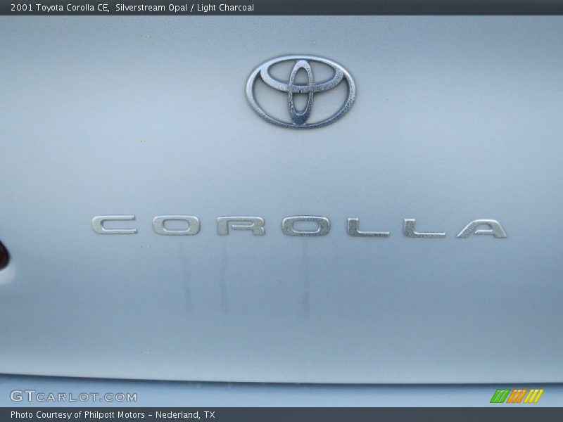 Silverstream Opal / Light Charcoal 2001 Toyota Corolla CE