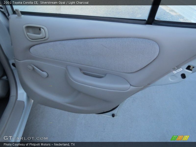 Silverstream Opal / Light Charcoal 2001 Toyota Corolla CE