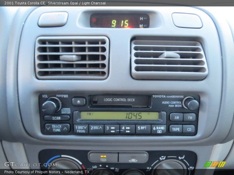 Silverstream Opal / Light Charcoal 2001 Toyota Corolla CE