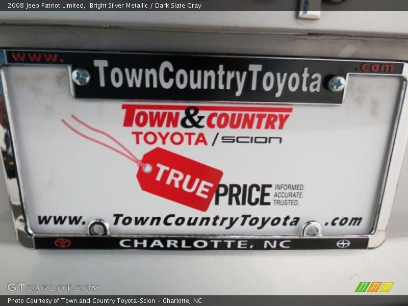 Bright Silver Metallic / Dark Slate Gray 2008 Jeep Patriot Limited