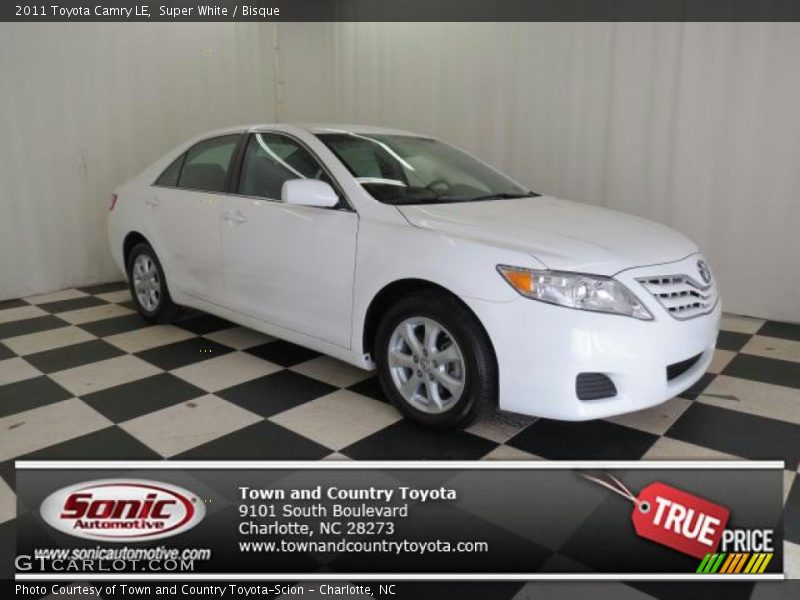 Super White / Bisque 2011 Toyota Camry LE